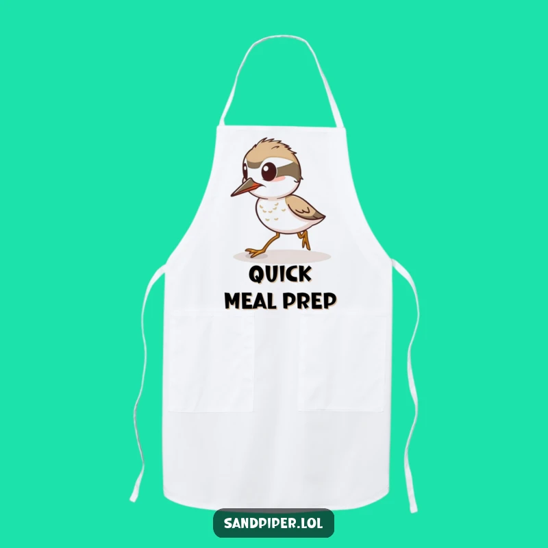 Funny Alert Sandpiper Apron: Serve with Speed, Perfect Funny Gift
