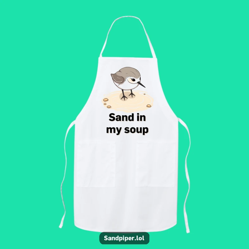 Funny Sandpiper Apron - Hilarious Beach Bird Kitchen Wear, Great Gift