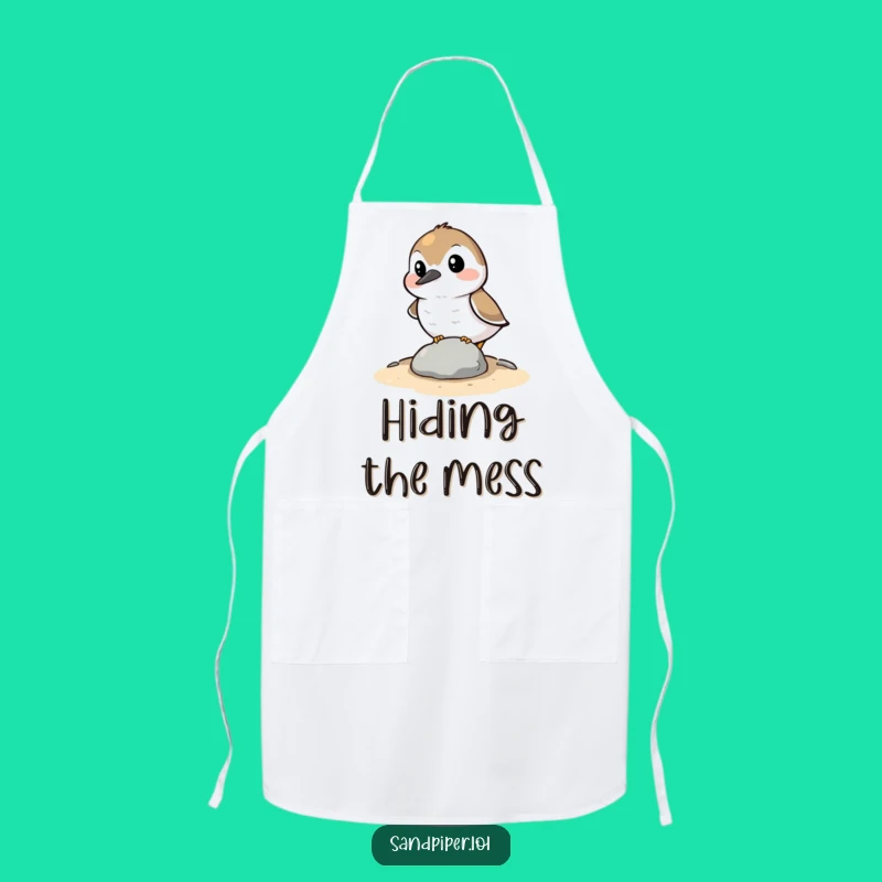 Funny Hiding Sandpiper Apron: Cook Out of Sight, Perfect Funny Gift