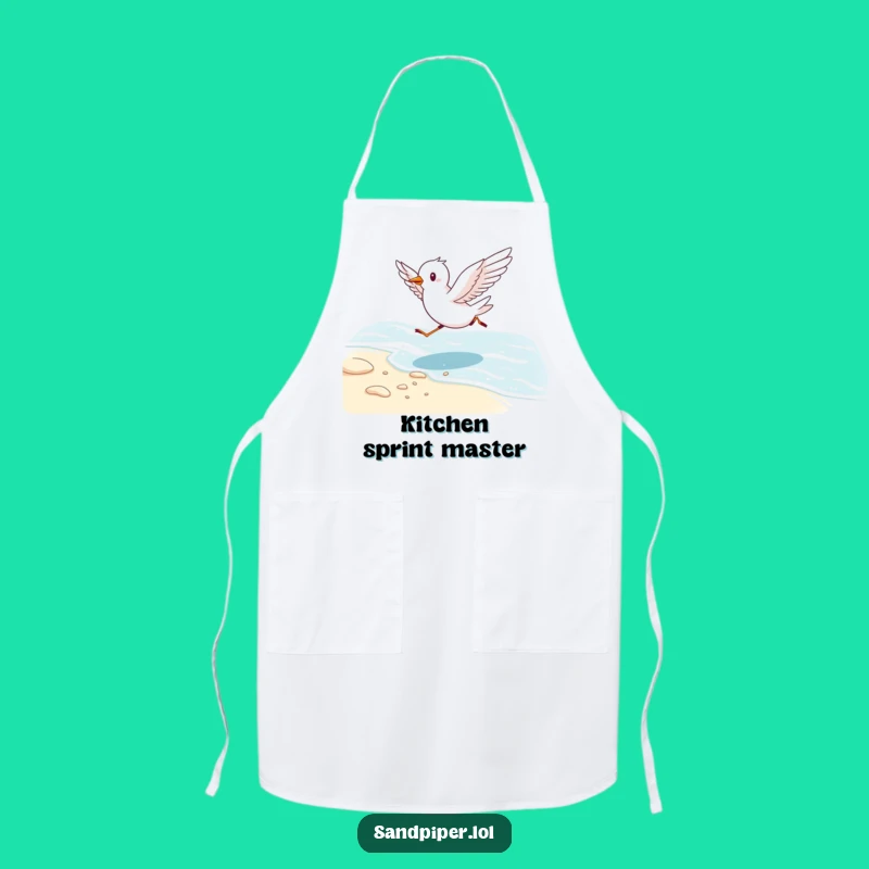 Funny Bird Running Apron - Cook with Beachy Spirit