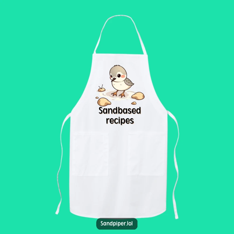 Funny Sandpiper Chef's Apron - Playful Kitchen Fun Gift