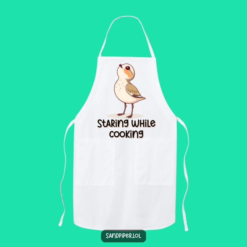 Funny Sandpiper Apron - Awestruck Chef Wear for Inspired Cooking