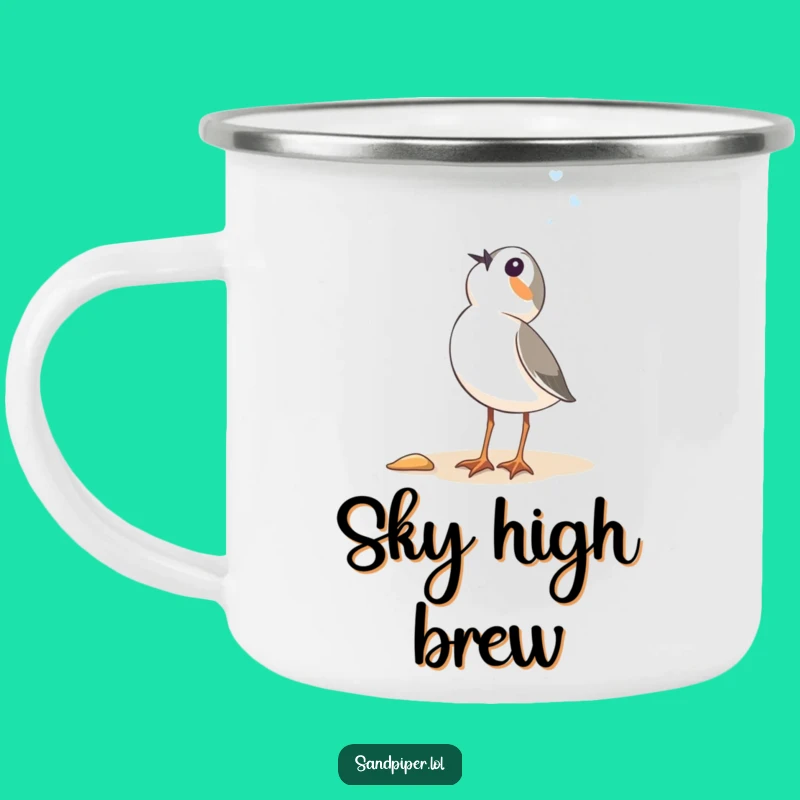 Funny Sandpiper Campfire Mug - Rustic Wonder for Outdoor Adventures Gift