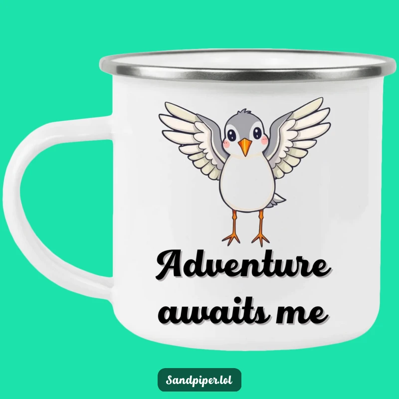 Funny Sandpiper Camping Mug: Durable Ready to Fly Design, Great Humorous Gift