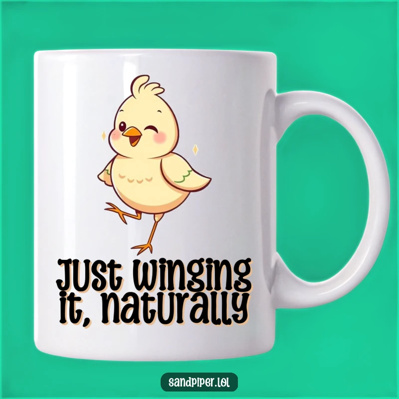 Funny One-Legged Bird Mug: A Perfectly Contented & Hilarious Gift for Bird Lovers