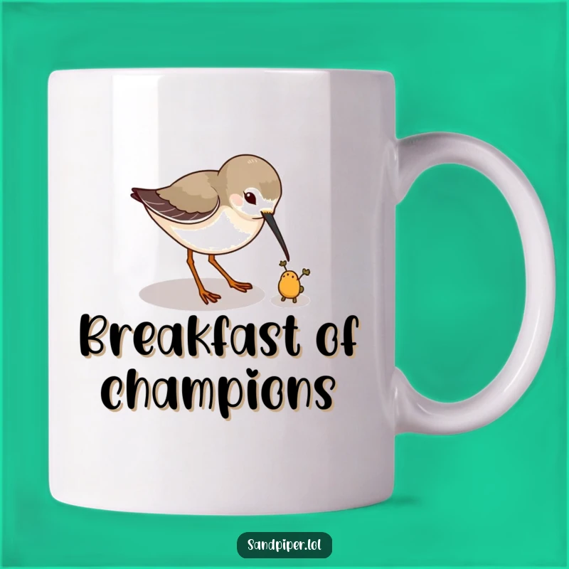 Funny Sandpiper Bug Hunt Mug: Hilarious Bird Lover Gift for Playful Souls