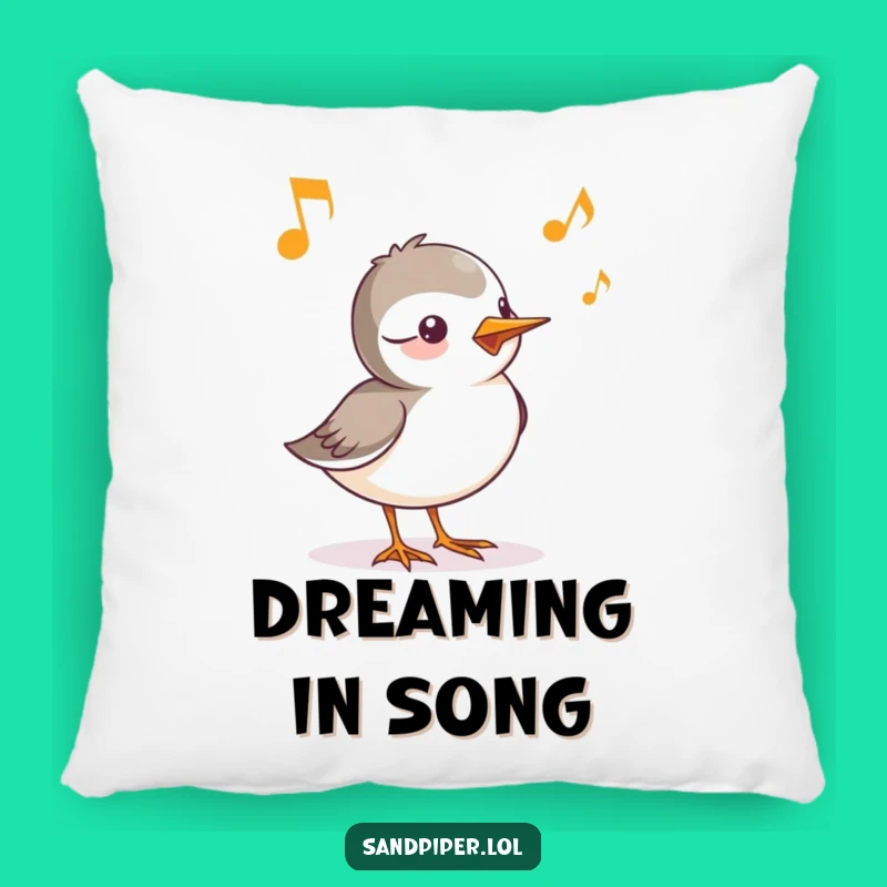 Funny Sandpiper Chirp Pillow - Cozy Comfort with Melodic Birdsong