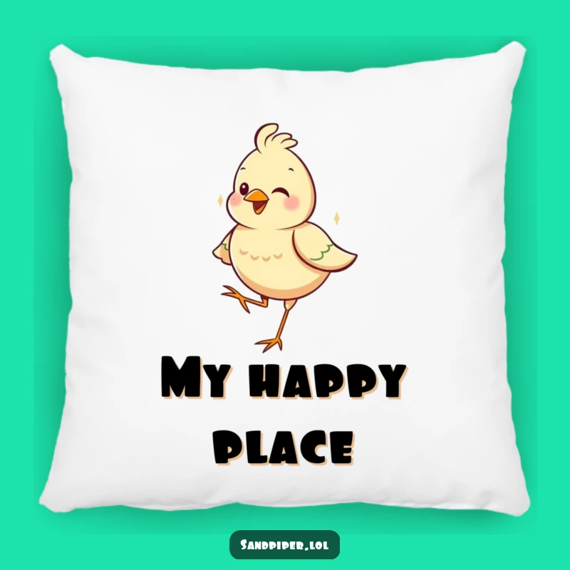 Funny One-Legged Bird Pillow: Hugs of Humor and Contentment for Your Cozy Space
