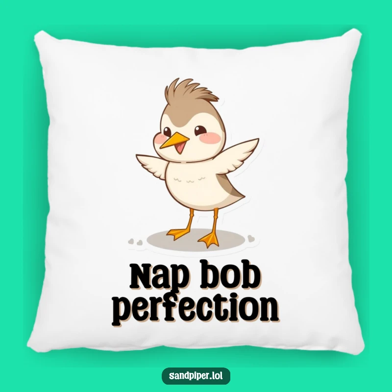 Funny Sandpiper Head Bob Pillow - Cozy Comfort with a Hilarious Dance