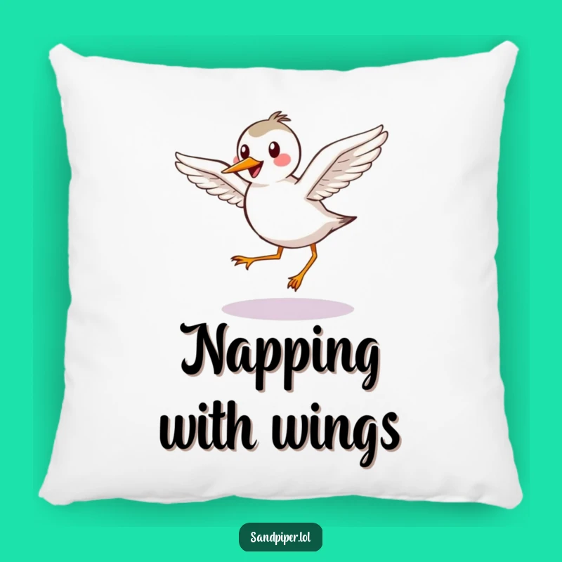 Funny Sandpiper Pillow: Comfy Cheerful Character Cushion Gift