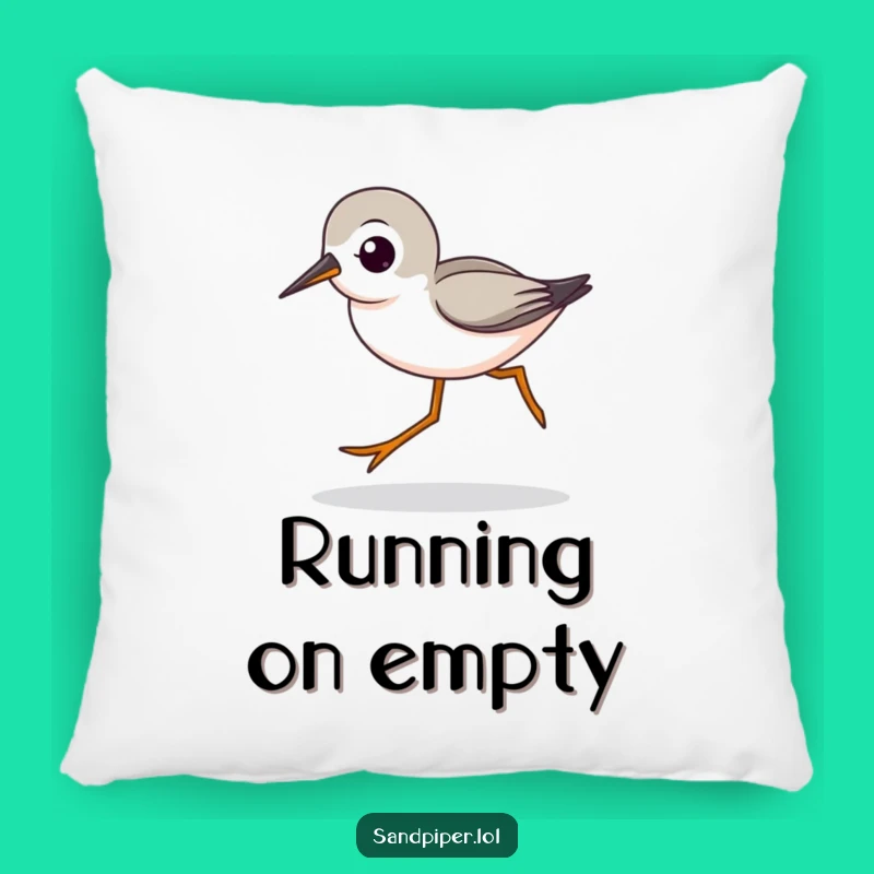 Funny Sandpiper Striding Pillow - Cozy Speedy Bird Cushion Funny Gift