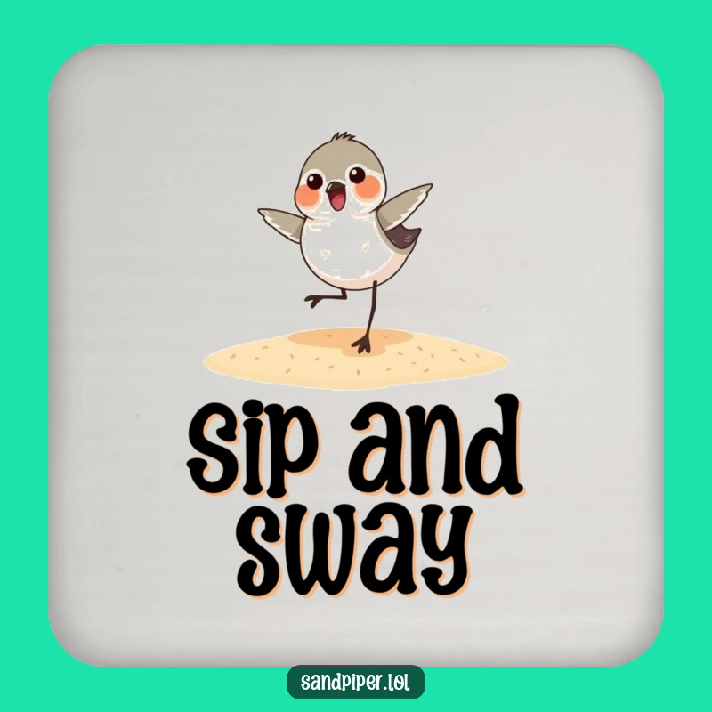 Funny Sandpiper Dance Coaster: Protect Surfaces With a Dancing Bird!