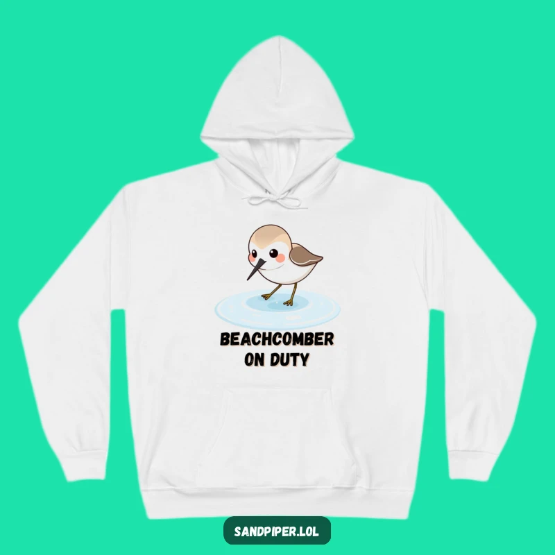 Funny Sandpiper Hoodie: Cozy Beach Birding Wear, Warm & Joyful Funny Gift