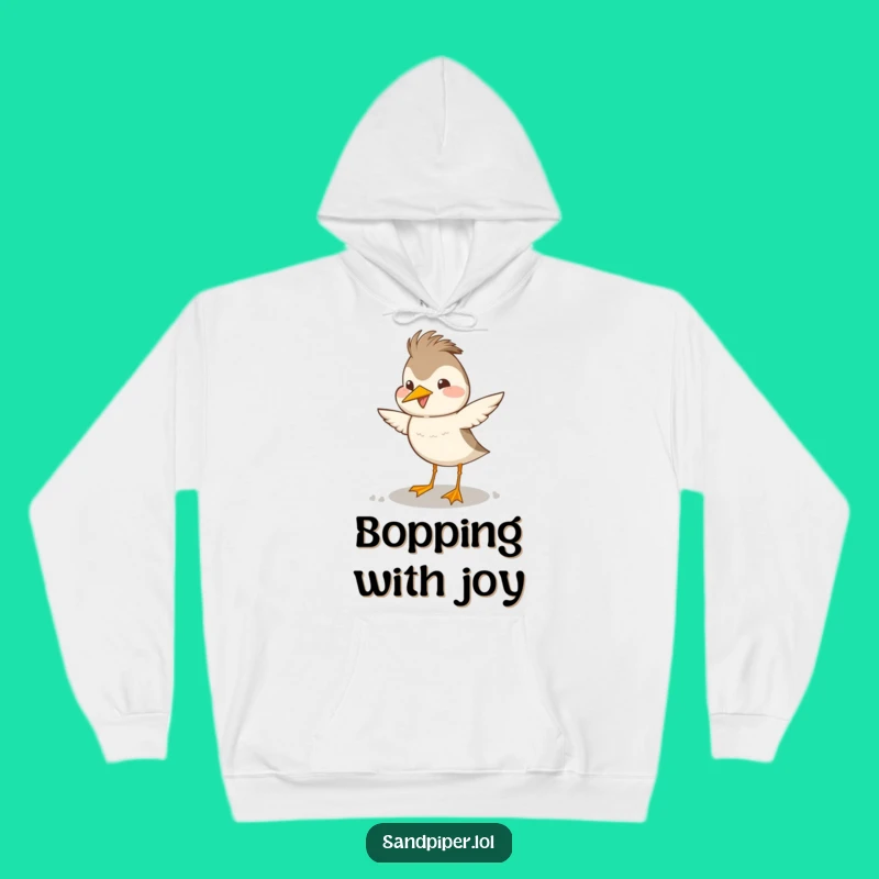 Funny Sandpiper Head Bob Hoodie - Cozy Vibes & Hilarious Moves