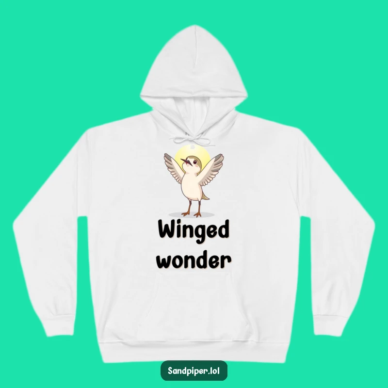 Cozy Funny Sandpiper Sunrise Hoodie - Warm Affirming Bird Gift