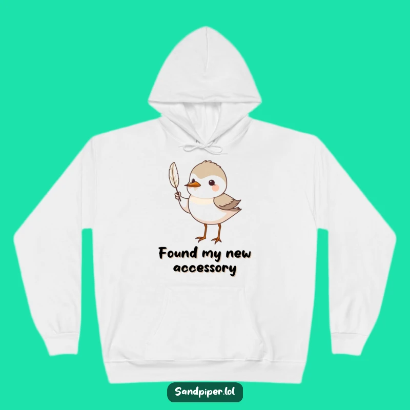 Funny Feather Display Hoodie: Cozy Sandpiper Apparel, Ideal Funny Gift