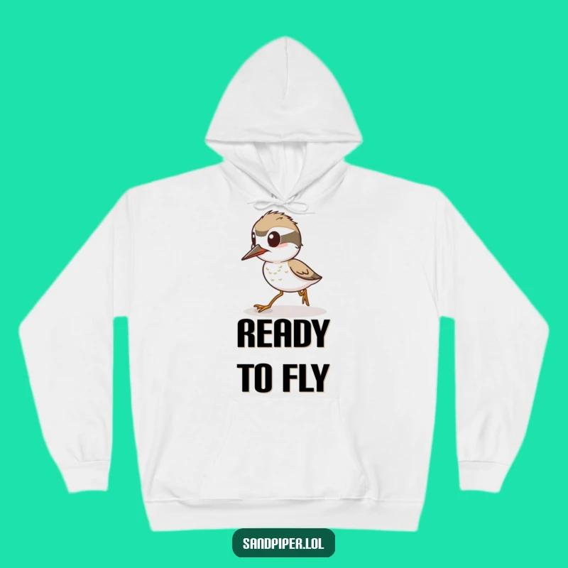 Funny Alert Sandpiper Hoodie: Cozy Speed, Ready for Action, Perfect Funny Gift
