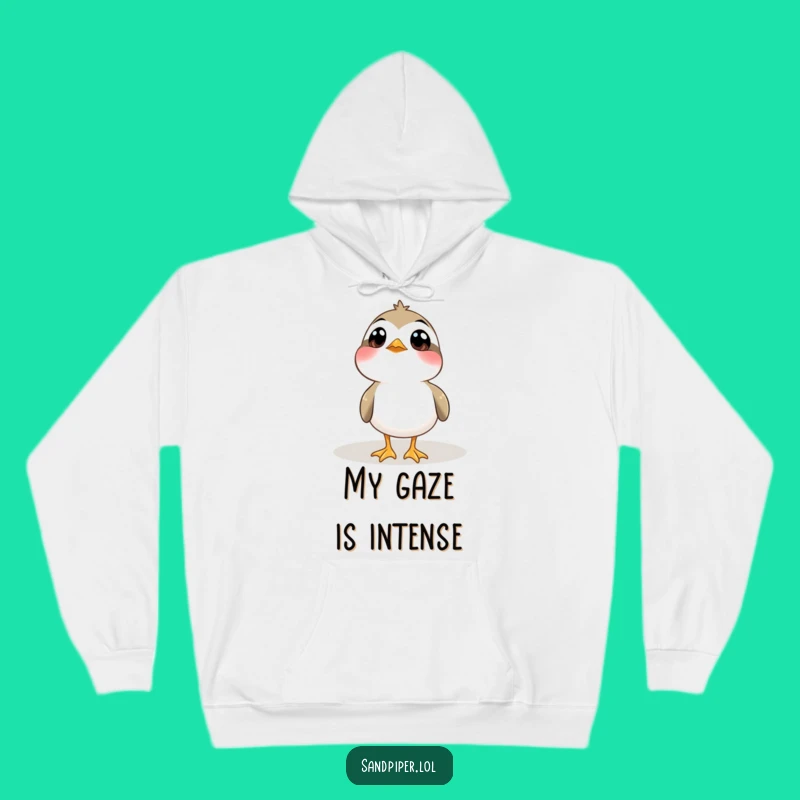 Funny Curious Sandpiper Hoodie: Cozy Bird Apparel, Ideal Funny Gift for Nature Fans