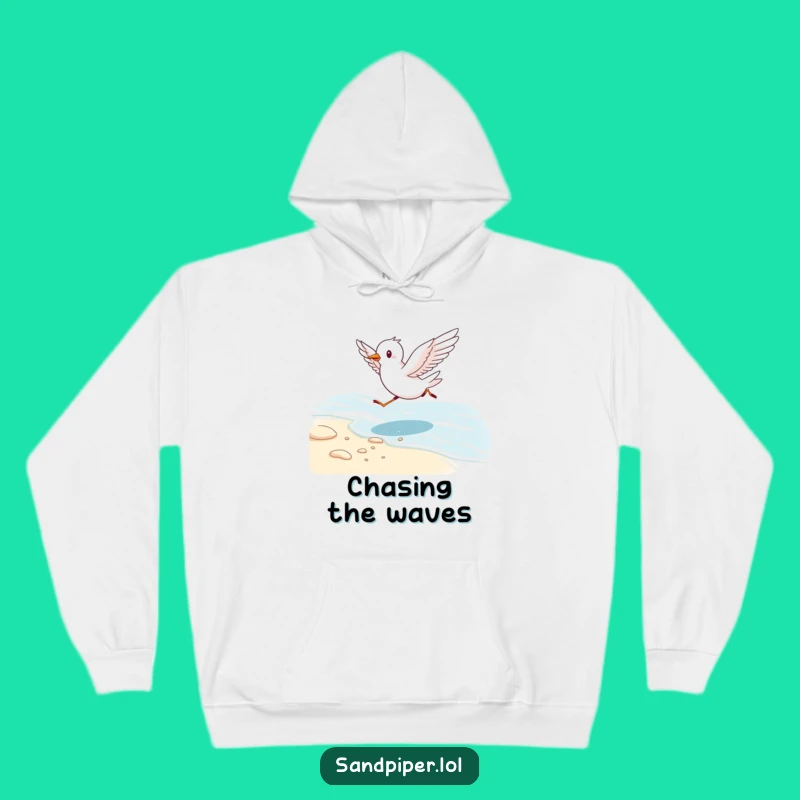 Funny Energetic Bird Hoodie - Cozy Beach Vibes with Laughter