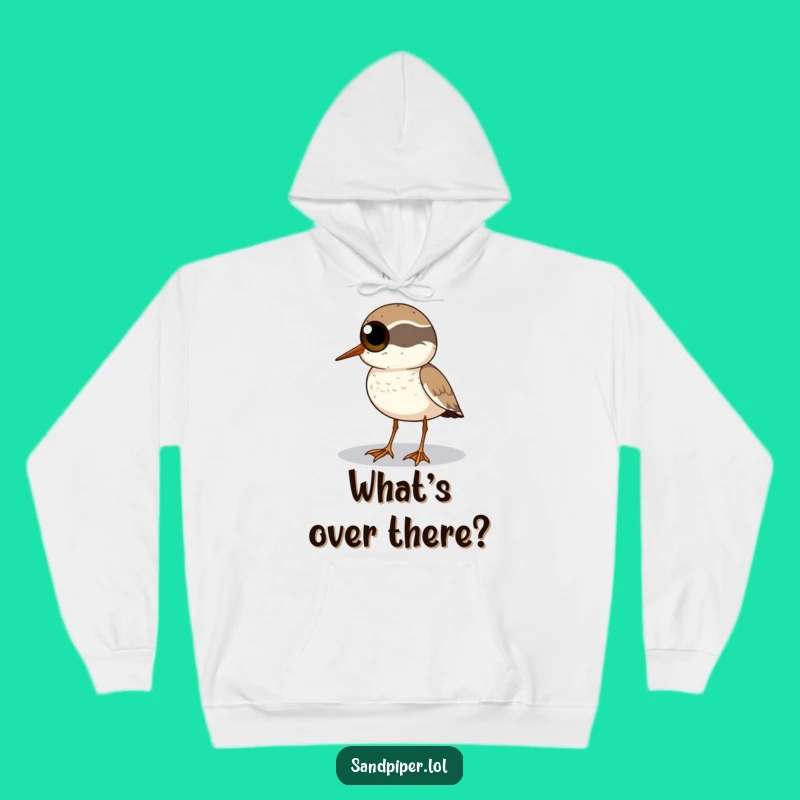 Funny Sandpiper Horizon Hoodie - Cozy Observant Wear, Perfect Gift