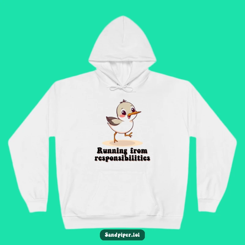 Funny Sandpiper Scurry Hoodie: Cozy Playful Apparel, Ideal Funny Gift