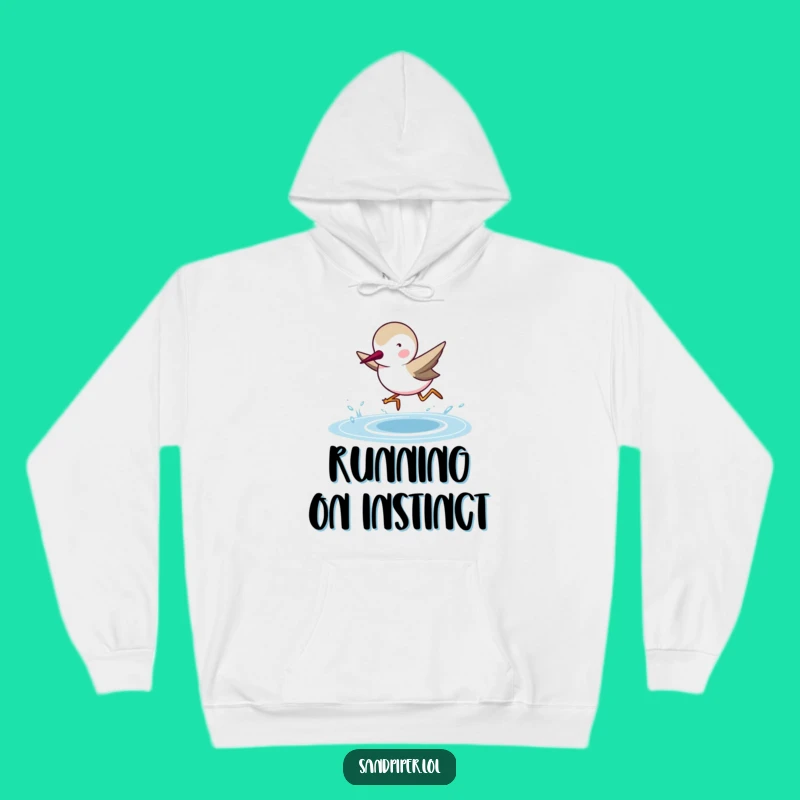 Funny Sandpiper Dash Hoodie: Cozy and Hilarious Bird Lover Gift