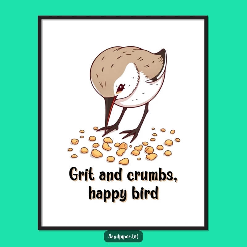 Free Printable Sandpiper Crumbs Art: Coastal Downloadable Decor