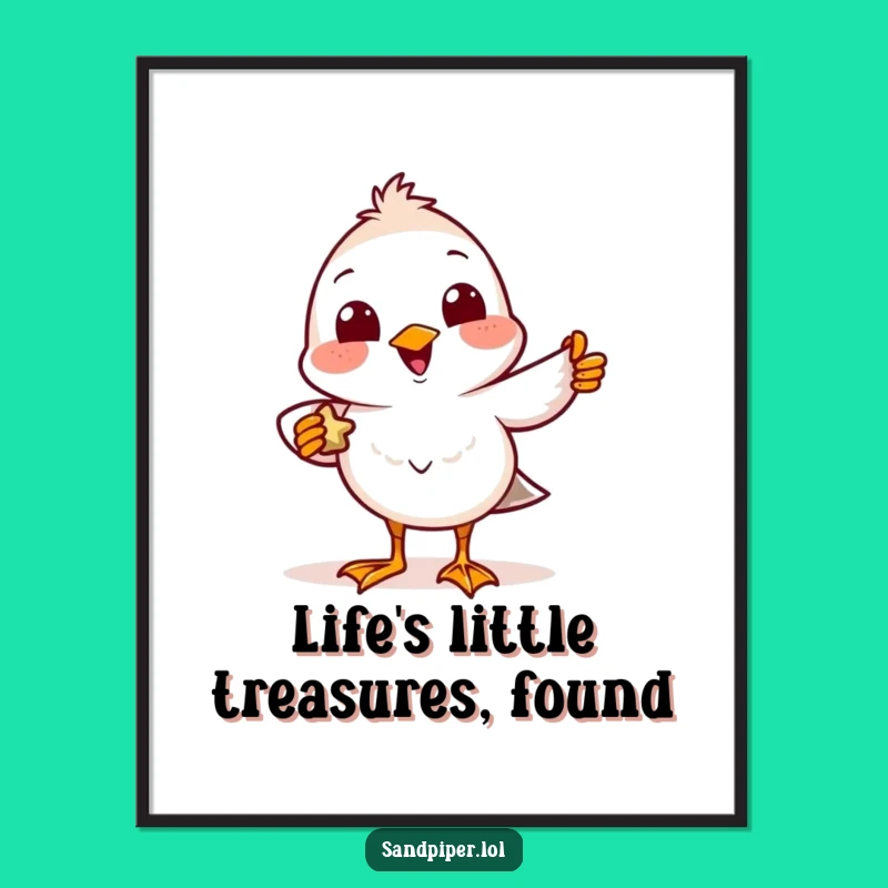 Free Printable Sandpiper Wall Art - Funny Downloadable Decor for Bird Enthusiasts