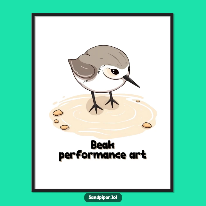 Funny Free Printable Sandpiper Wall Art - Hilarious Downloadable Bird Decor for Your Home