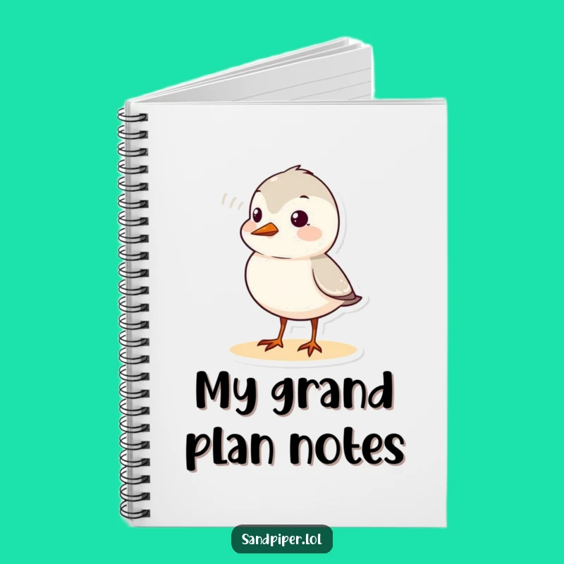 Funny Sandpiper Chirp Notebook: Cute Bird Sound Wave Journal Gift