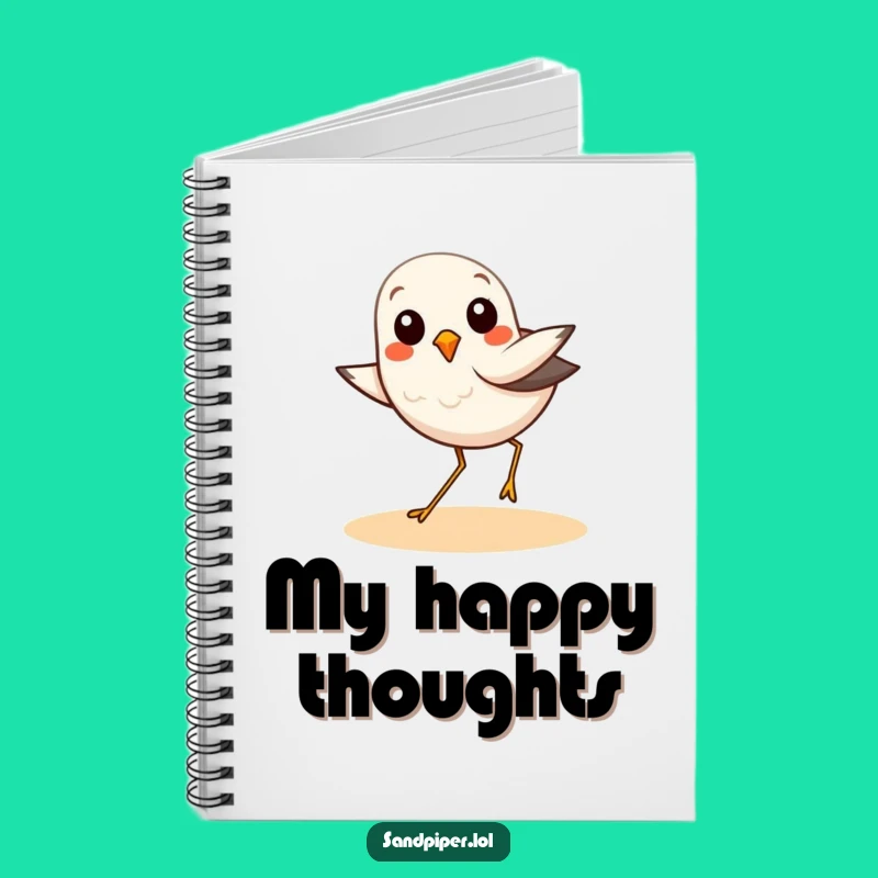 Funny Sandpiper Hop Notes Notebook: Joyful Birdy Journal Gift