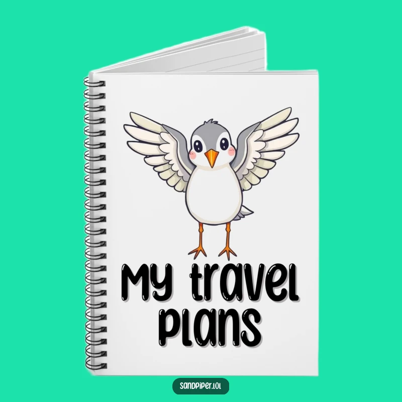 Funny Sandpiper Notebook: Ready to Fly Journal, Perfect Humorous Gift