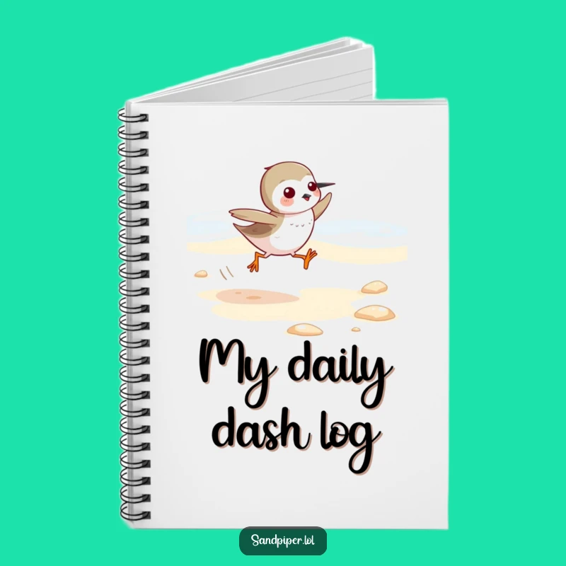 Funny Sandpiper Notebook: Energetic Bird Journal, Perfect Funny Gift for Writers