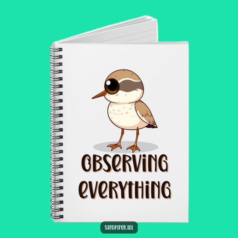 Funny Sandpiper Journal - Horizon Scan Notes, Hilarious Gift for Observers