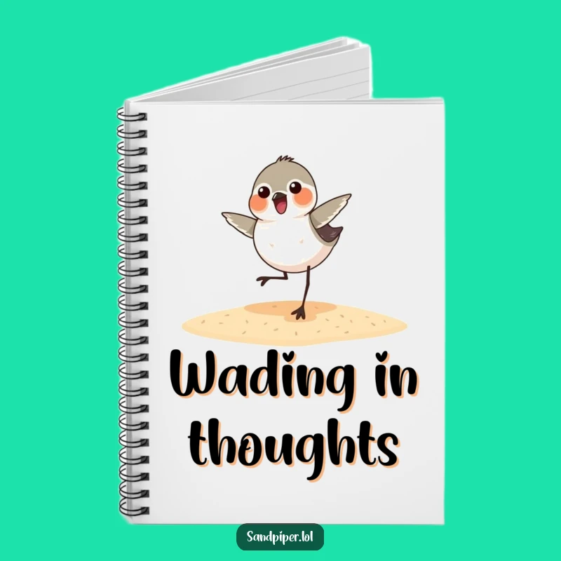 Funny Sandpiper Dance Notebook: Jot Down Ideas With a Dancing Bird!
