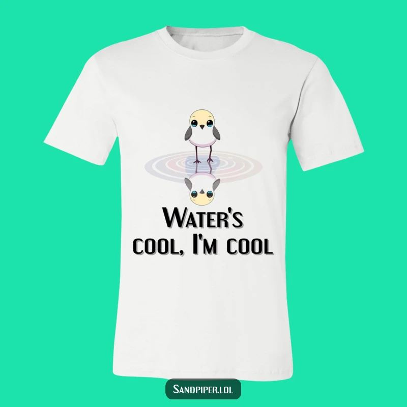 Funny Slender Bird Wading T-Shirt - Explore Nature's Calm Gift