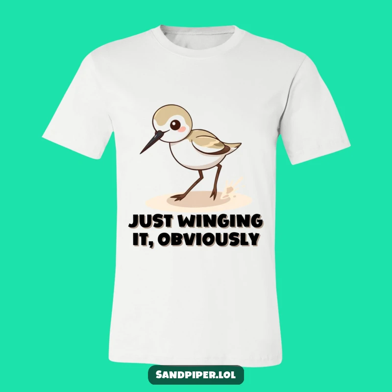 Funny Sandpiper Zigzag T-Shirt: Capture the Funniest Bird Movement Ever