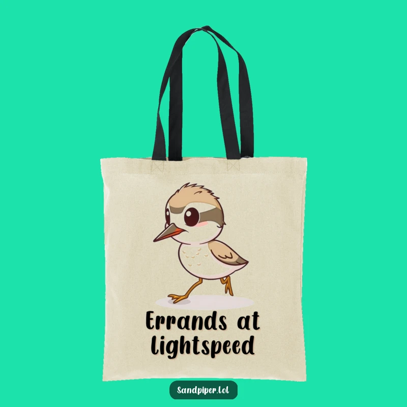 Funny Alert Sandpiper Tote Bag: Carry Your Speed, Perfect Funny Gift