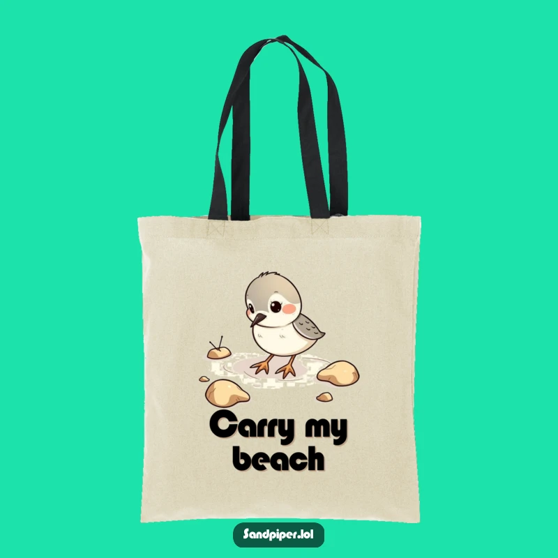 Funny Sandpiper Digging Tote Bag - Carry Your Playful Spirit
