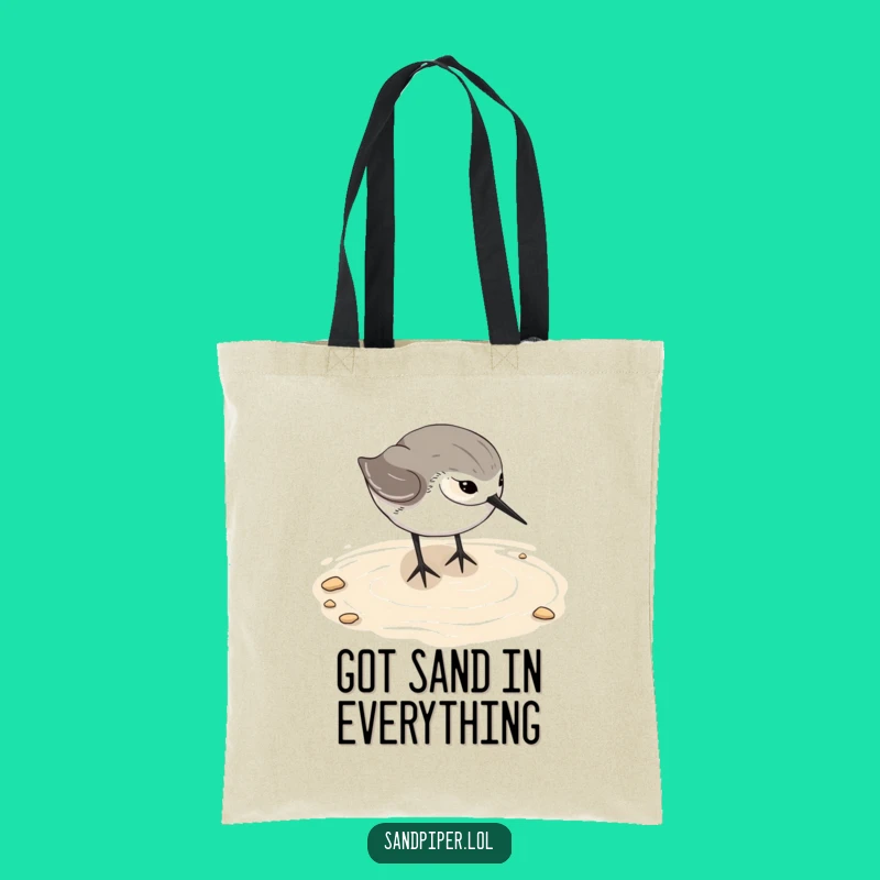 Funny Sandpiper Tote Bag - Hilarious Beach Bird Carry-All, Perfect Gift