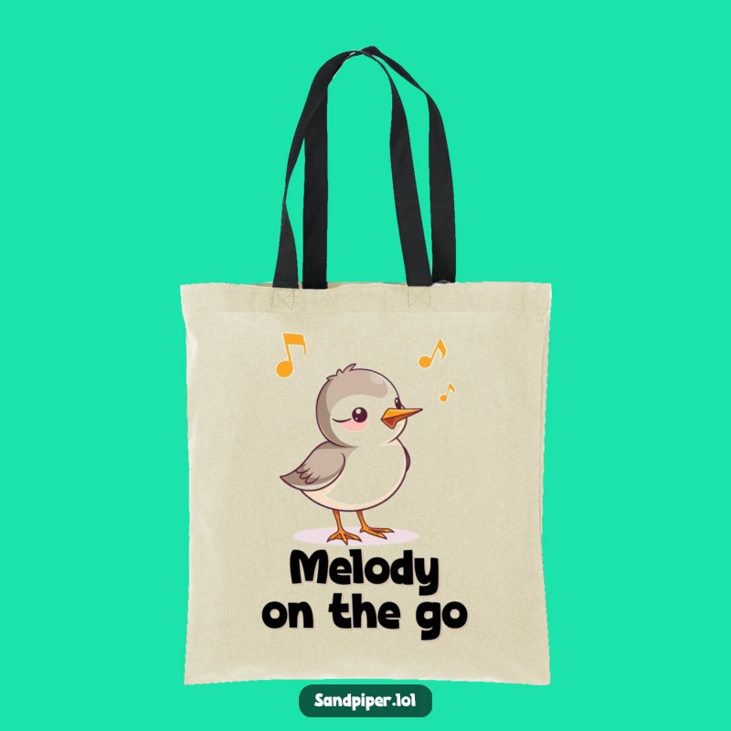 Funny Sandpiper Chirp Tote Bag - Carry Your Tunes with Avian Style